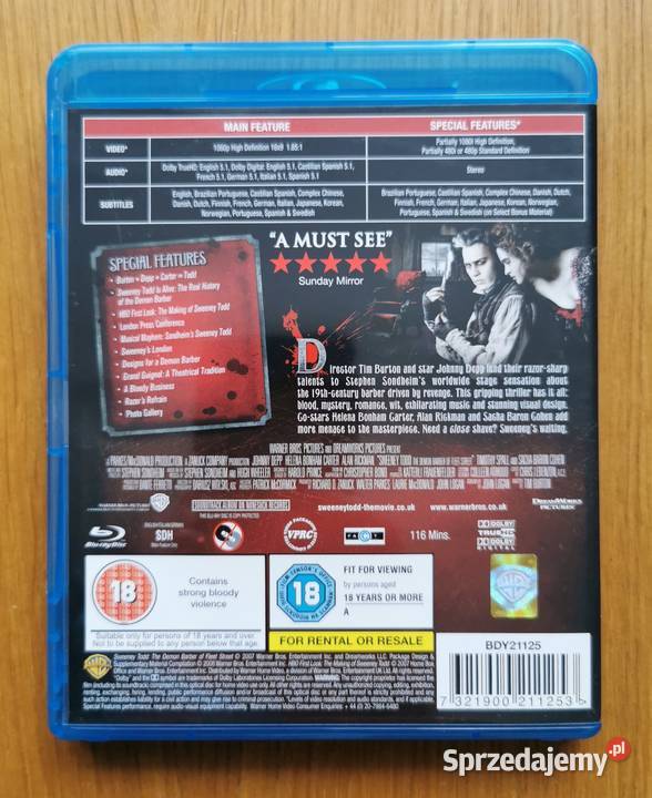 Sweeney Todd The Demon Barber of Fleet Street Parzęczew sprzedam