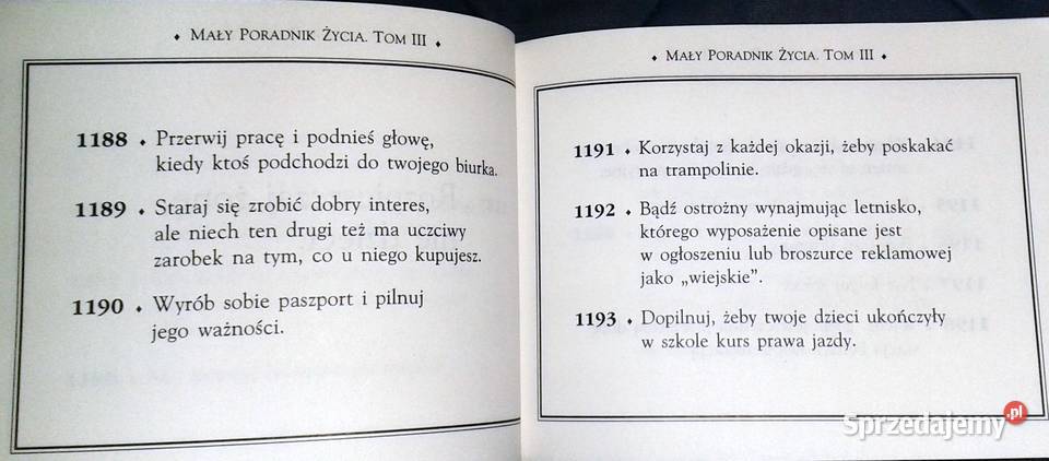 Mały poradnik życia Tom 3 H Jackson Brown Jr Chełm sprzedam