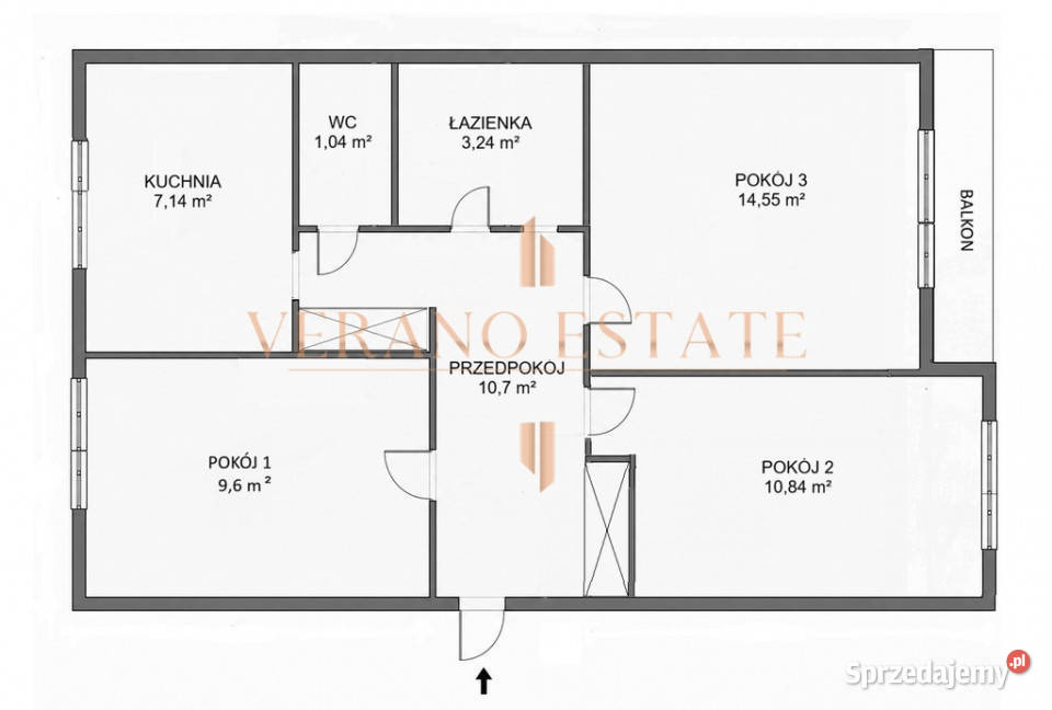 3 pokoje PARTER 57 m zaraz Sprzedaż Radom