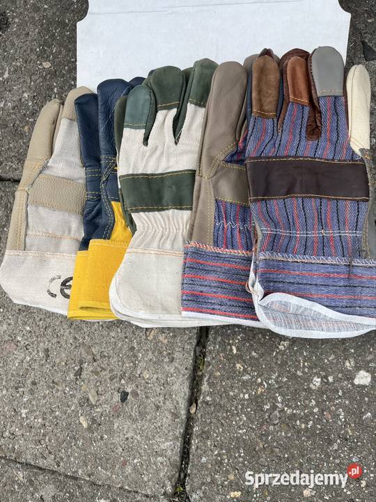 Rękawice skórzane robocze 5 sztuk