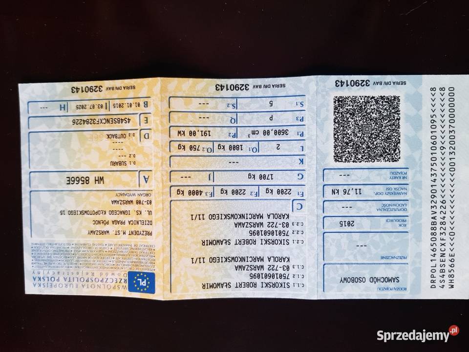Subaru Outback bogata wersja Warszawa