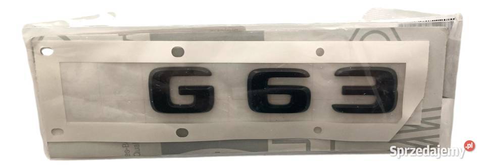MERCEDES GKLASA W463 Emblemat czarny tyl G63 Pozostałe Ruda Śląska
