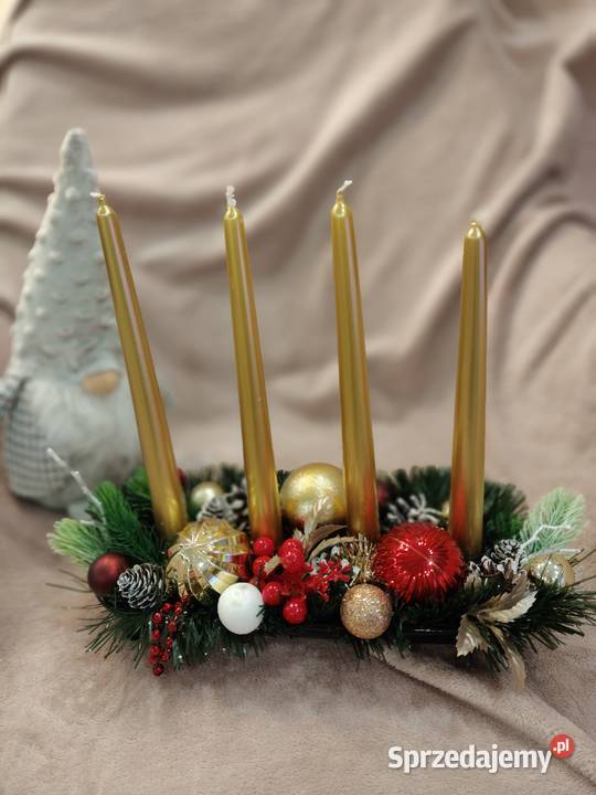 Świąteczne świeczniki idealne na wigilijny stół Rękodzieło Ozorków
