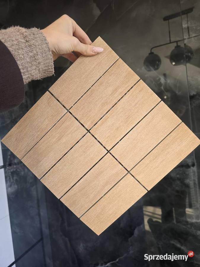 MOZAIKA PASKI ARTWOOD BEŻ 30 30 CERAMIKA GRES Opoczno