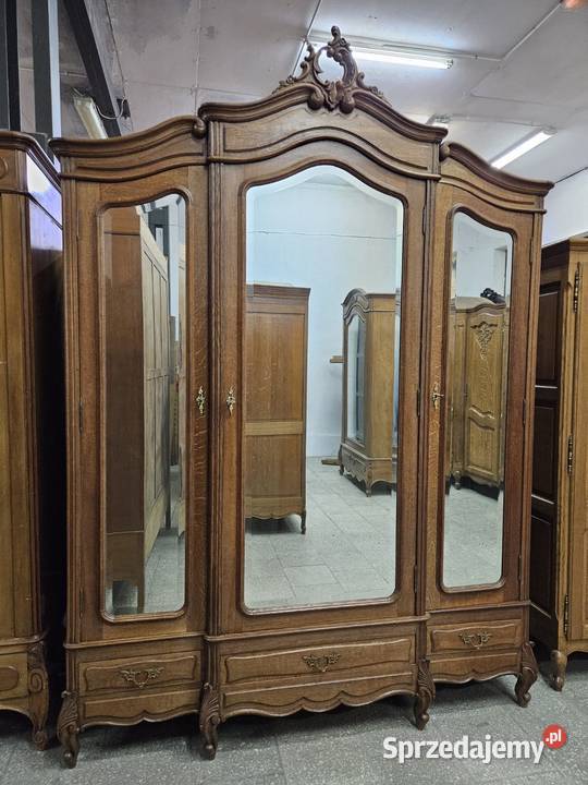 Stara dębowa szafa Ludwikowska rocaille Francja Nowy Sącz