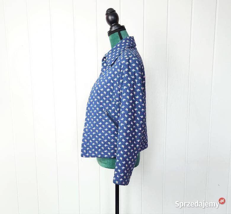 Krótka kurta wiosenna vintage M 38 granatowa zachodniopomorskie