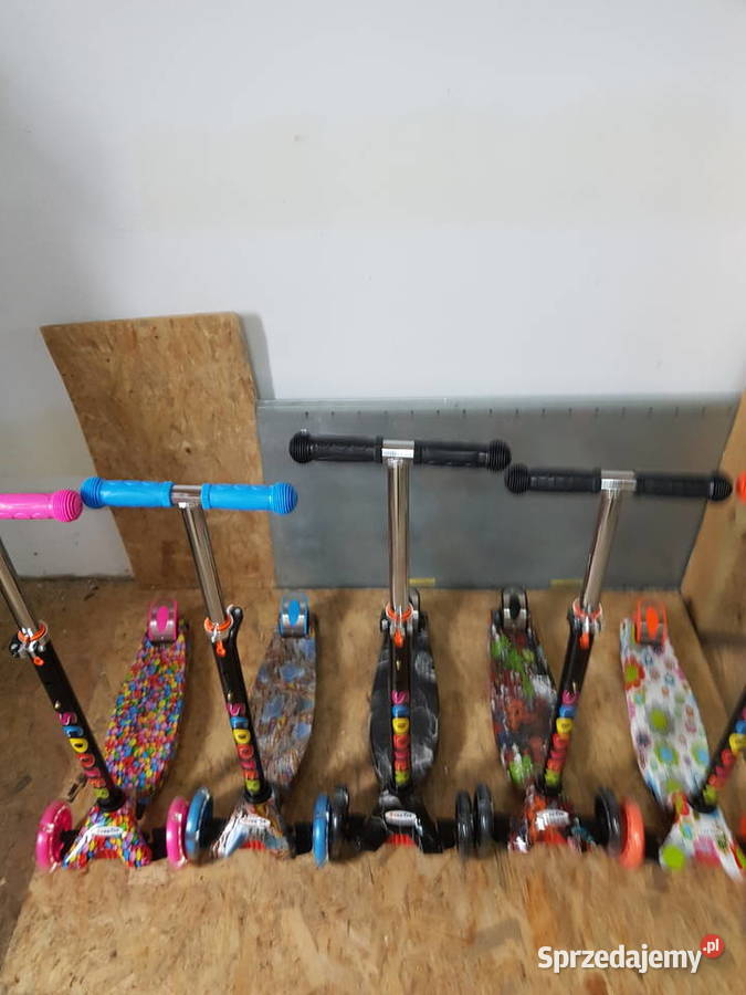 HULAJNOGA TRÓJKOŁOWA BALANSOWA KOŁA LED kolorowa Głogowa