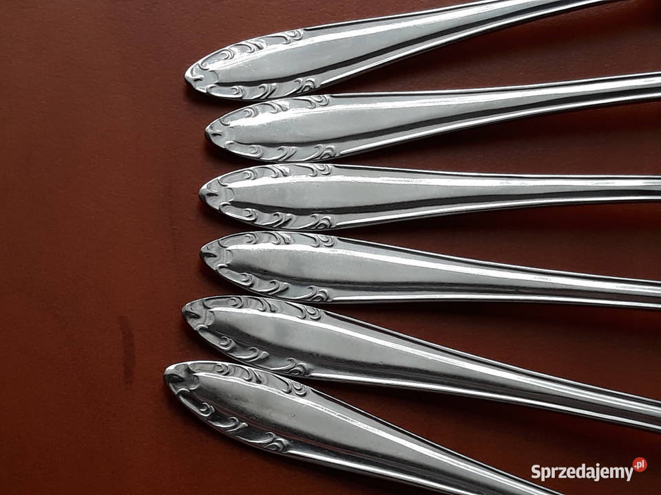 Widelczyki deserowe Polwid sztućce PRL Dąbrowa Górnicza