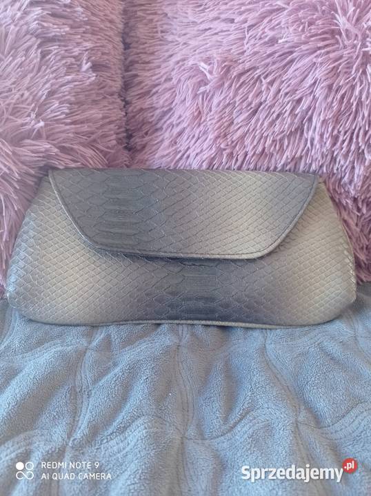 Torebka vintage brąz beż imitacja skóry węża Torby i torebki Lubartów