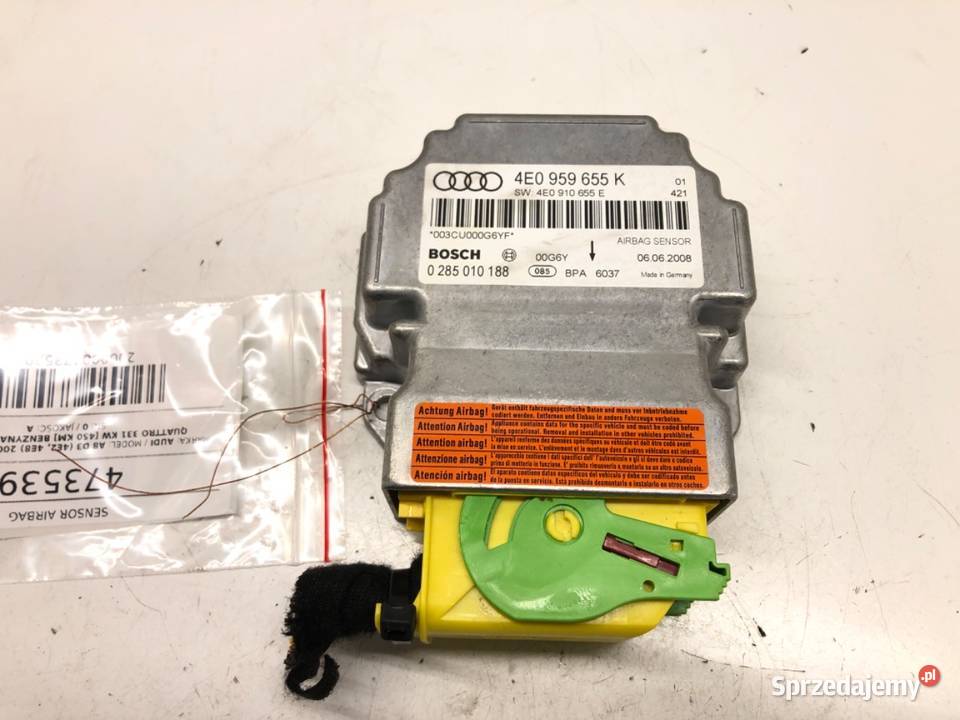 SENSOR AIRBAG AUDI A8 D3 4E0959655K 0210 CZUJNIK