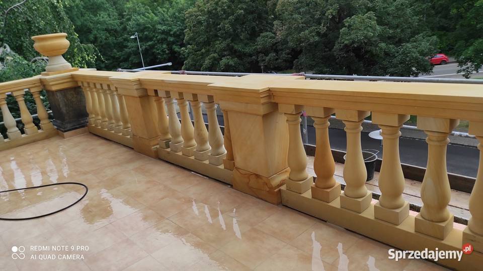 Balustrady z naturalnego kamienia piaskowca Kamienna Góra