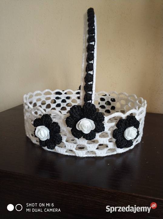 Koszyk szydełkowy duży Straszęcin