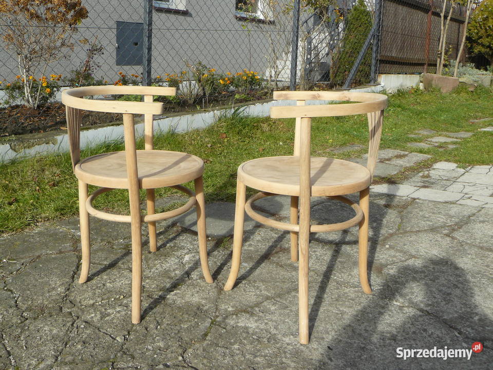 Stare krzesła Thonet sygnowane Nowy Sącz