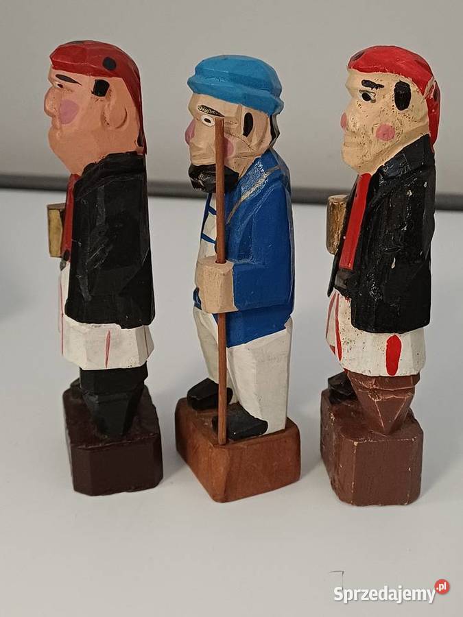 Vintage figurki rzeźbione Nowy Targ