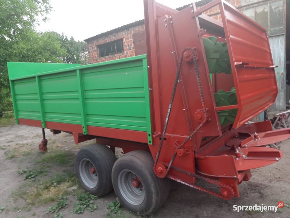 Rozrzutnik obornika Strautmann 8ton przystawką nieuszkodzony wielkopolskie Kolonia Obory