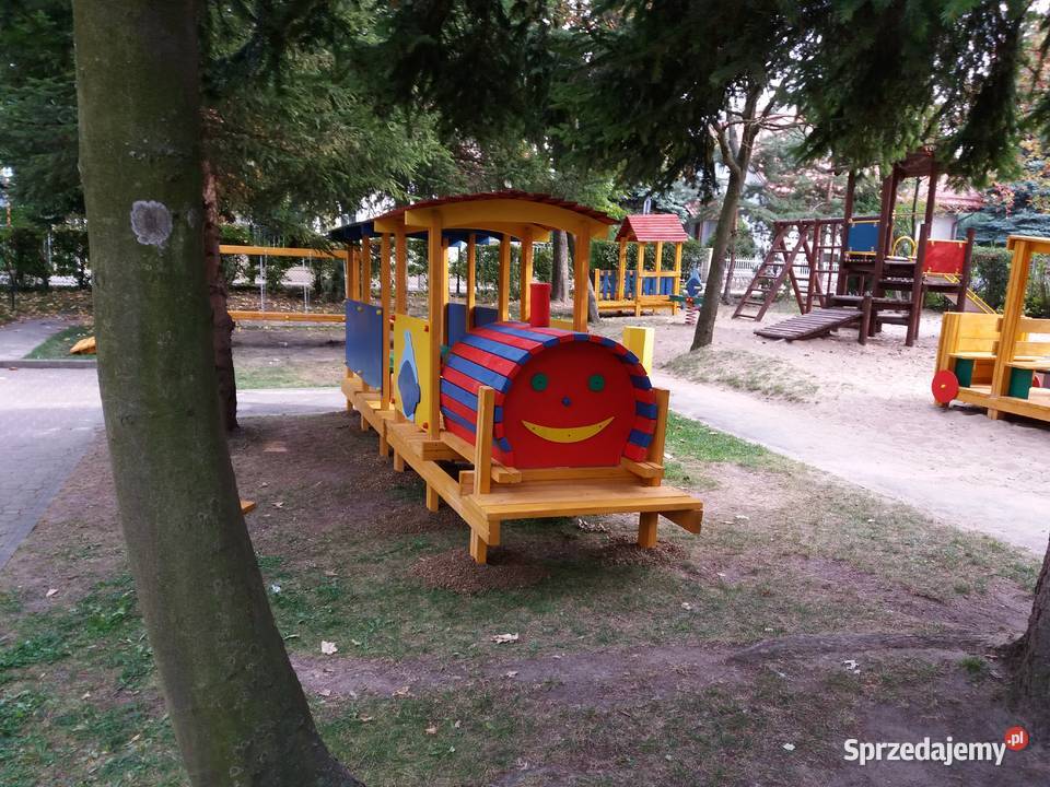 LOKOMOTYWA NA PLAC ZABAW SMERF podlaskie