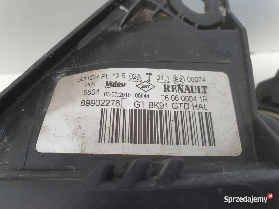 LAMPA LEWA Renault Laguna III GT PRZEDNIA lewy