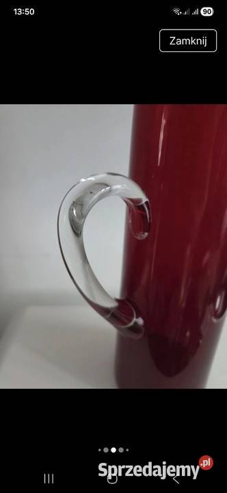 Wazon dzban szkło vintage PRL Porcelana i szkło sprzedam