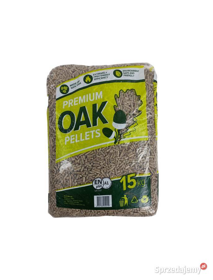 Pellet dębowy OAK 6 mm wysoka kaloryczność 53 Łaszczów