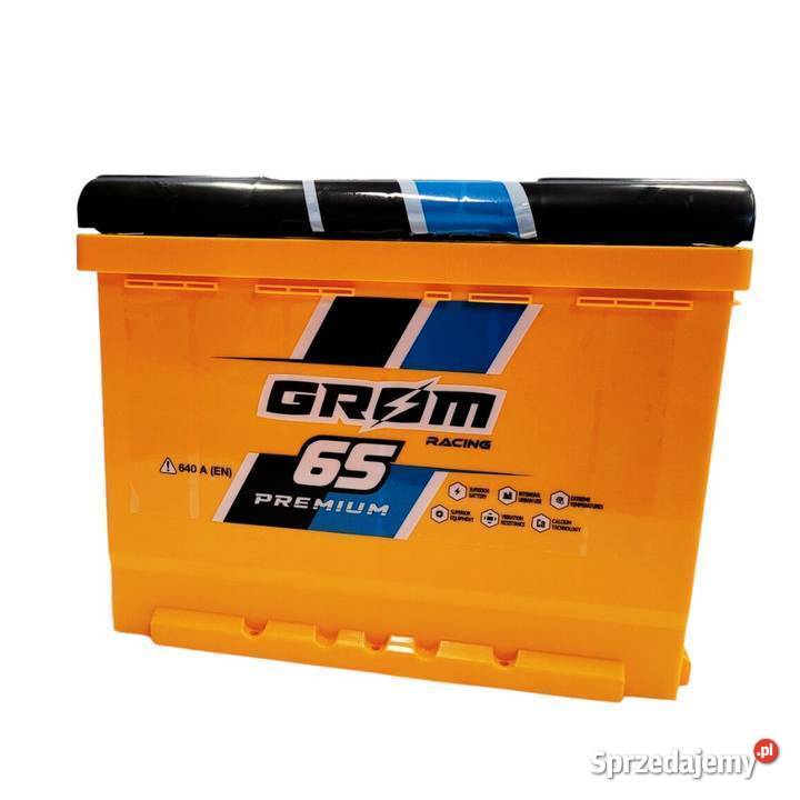 Akumulator GROM RACING 65Ah 640A EN Rok produkcji 2022 Łódź