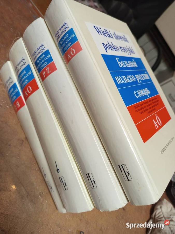 Wielki słownik 4 tomy polskorosyjski rosyjsko Warszawa