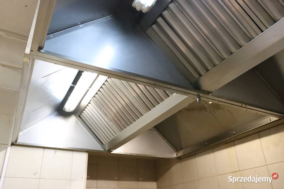 Duży okap gastronomiczny dwuczęściowy śląskie sprzedam