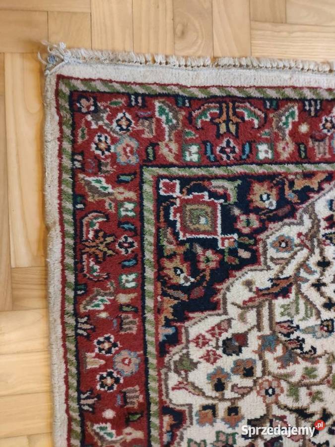 Wełniany ręcznie tkany perski dywan dywanik 93 X Kraków