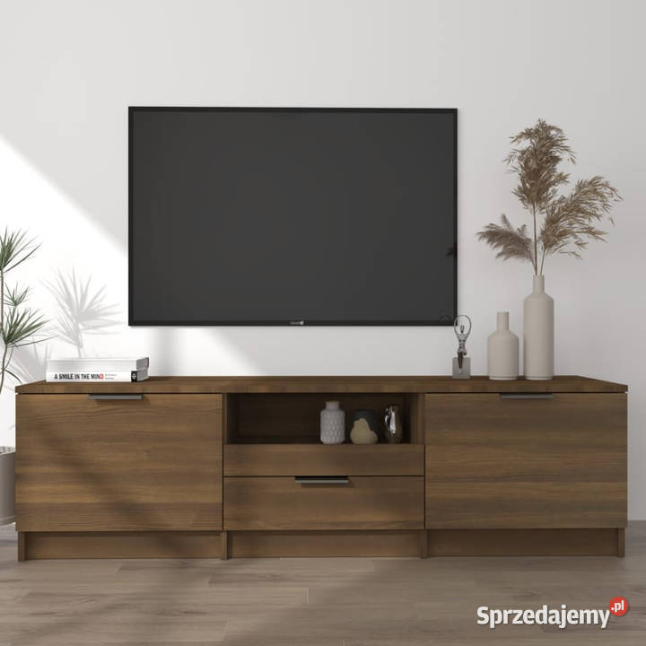 Szafka pod telewizor brązowy dąb 140x35x40 Warszawa