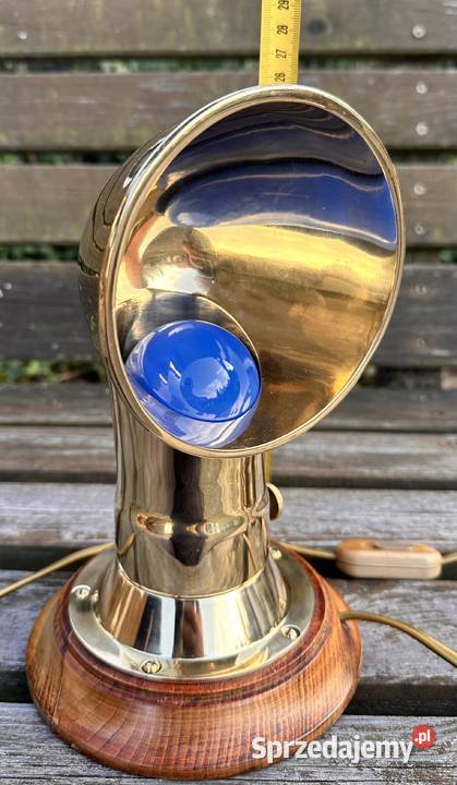 Lampa okrętowa statkowa mosiężna Warszawa