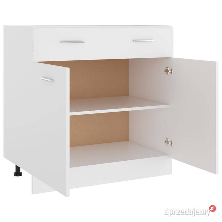Szafka z szufladą biała 80x46x815 WM801236 mazowieckie sprzedam