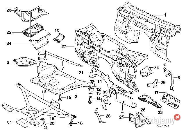 BMW E36 coupe i cabrio Z3 belka poprzeczna Chojnice