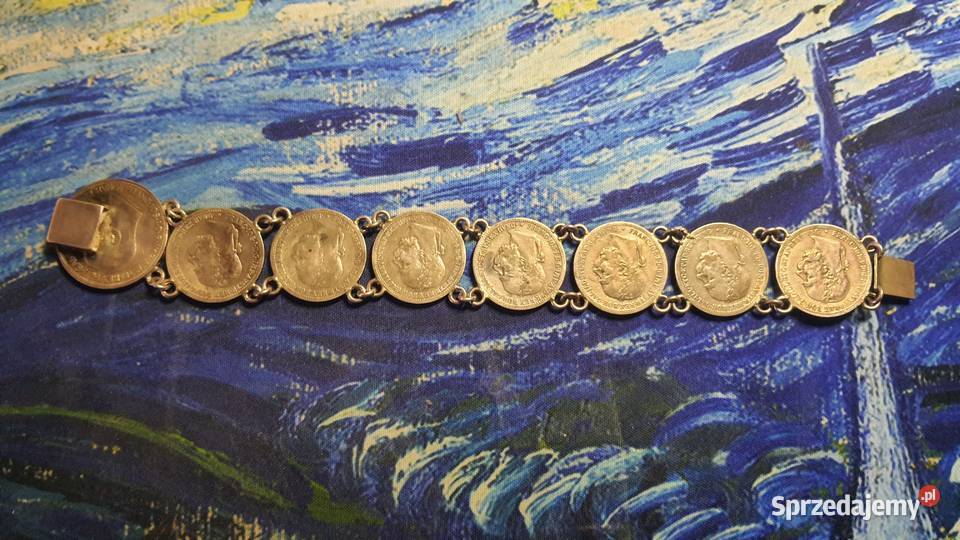 Srebrna bransoletka AustroWęgry Numizmatyka Warszawa