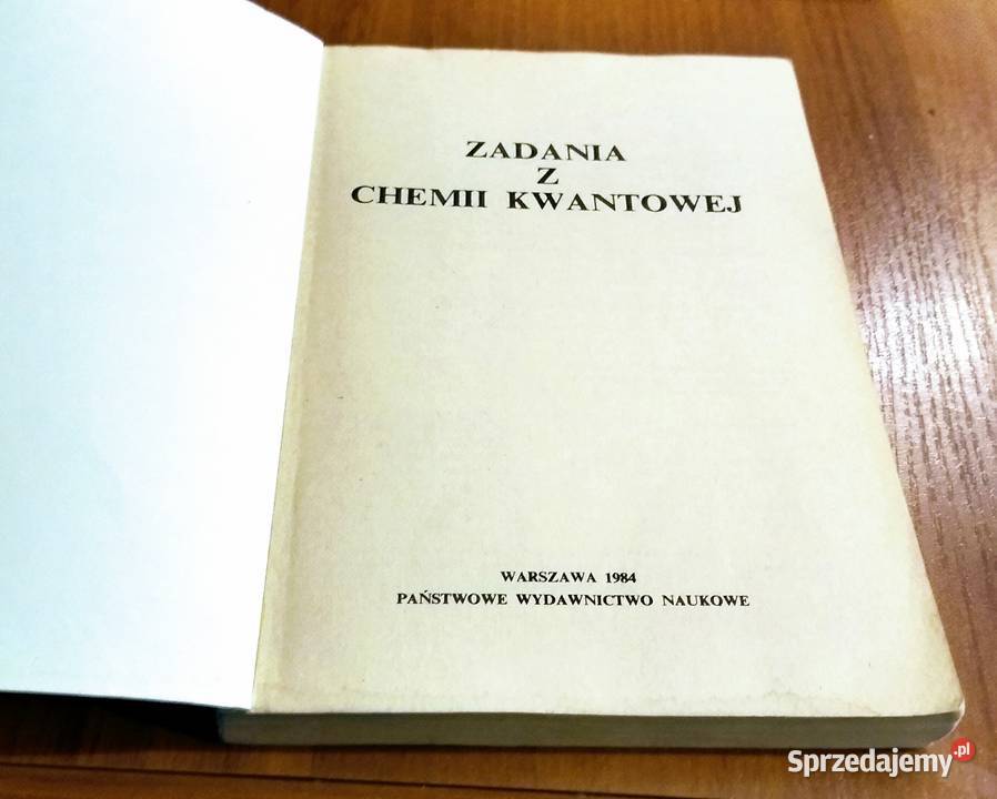 Zadania z chemii kwantowej Pyżalski Kręglewski miękka Gdańsk