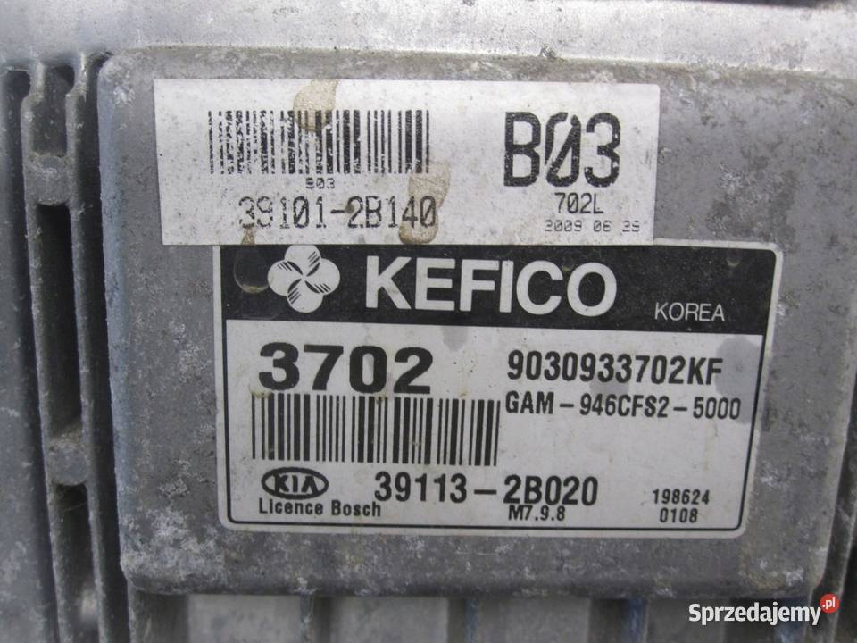 KIA SOUL 09r sterownik komputer silnika świętokrzyskie