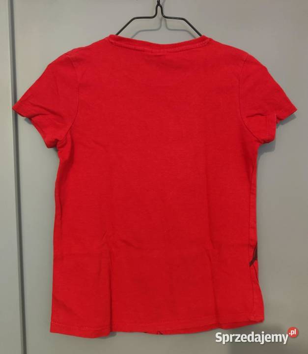 Tshirt chłopięcy ze Spiderman Marvel z krótkim czerwony Bluzki, koszulki i kaftaniki mazowieckie Warszawa