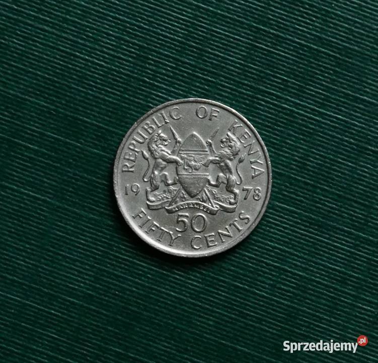 KENIA 50 centów 1978r Prezydent Jomo Kenyatta Numizmatyka sprzedam