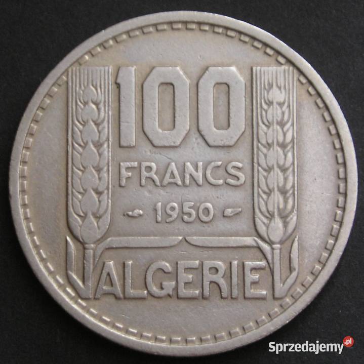 ALGIERIA 100 FRANKÓW 1950 Łódź sprzedam
