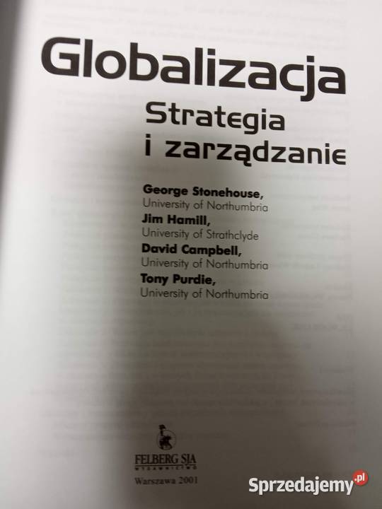 Globalizacja strategia i zarządzanie antykwariat Warszawa