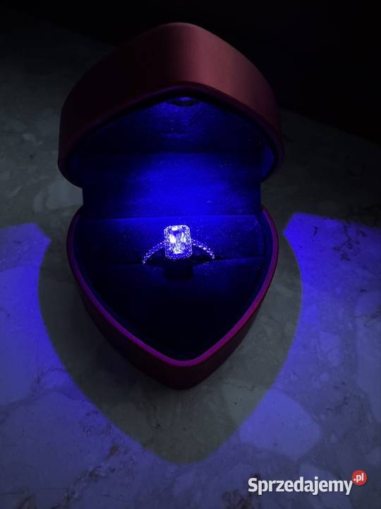 Pierścionek damski rozmiar 20 pudełko LED małopolskie Kraków