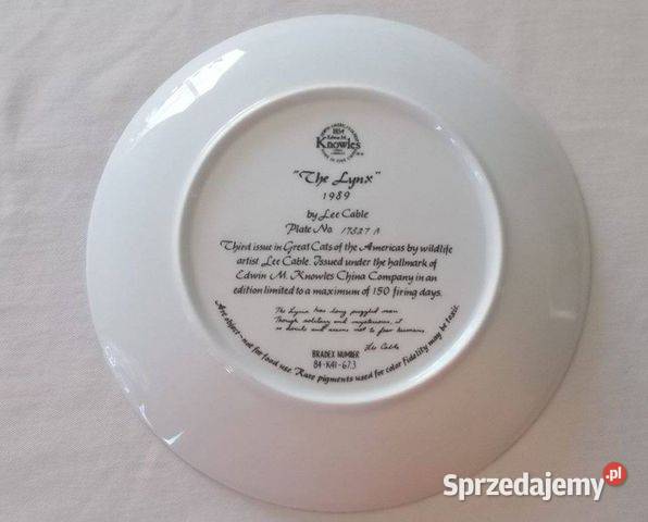 Talerz porcelana edycja limitowana Warszawa