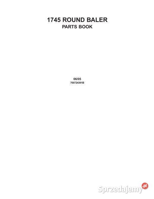 Massey Ferguson 1745 prasa katalog części Kielce