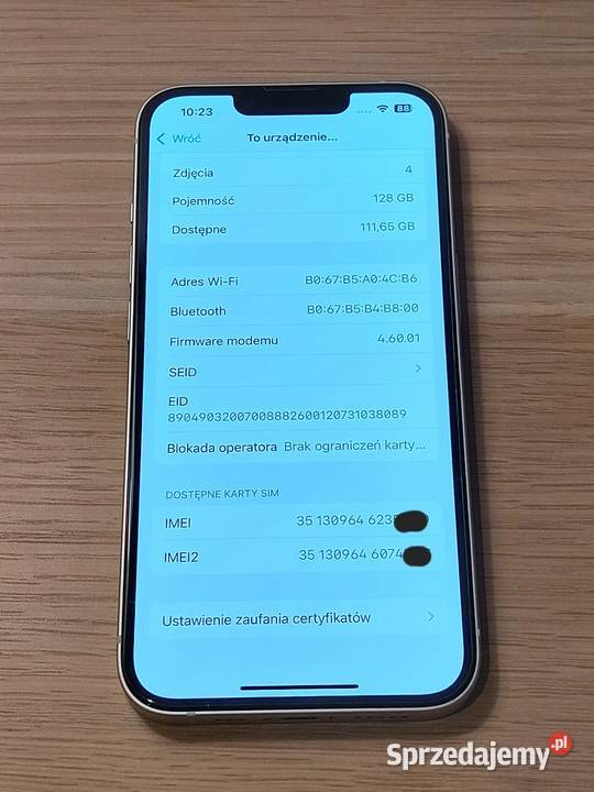 iPhone 13 128GB 81 biały Warszawa