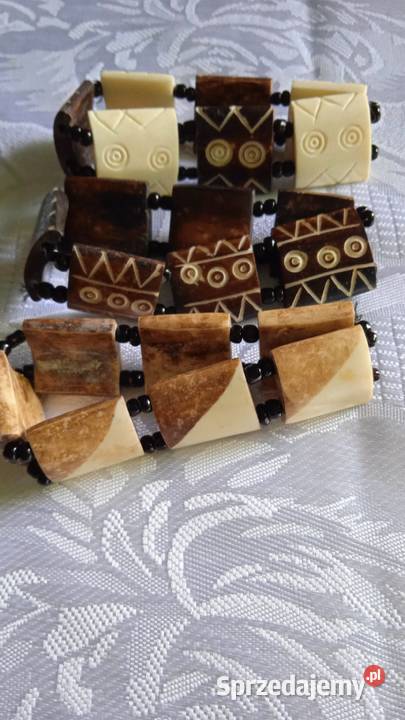 OKAZAŁE BRANSOLETY Z NATURALNEGO ROGU Ozdoby wielkopolskie