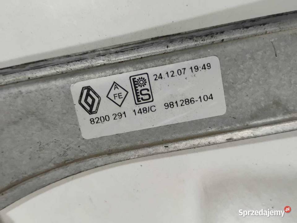 PODNOŚNIK SZYB LEWY PRZÓD RENAULT CLIO III