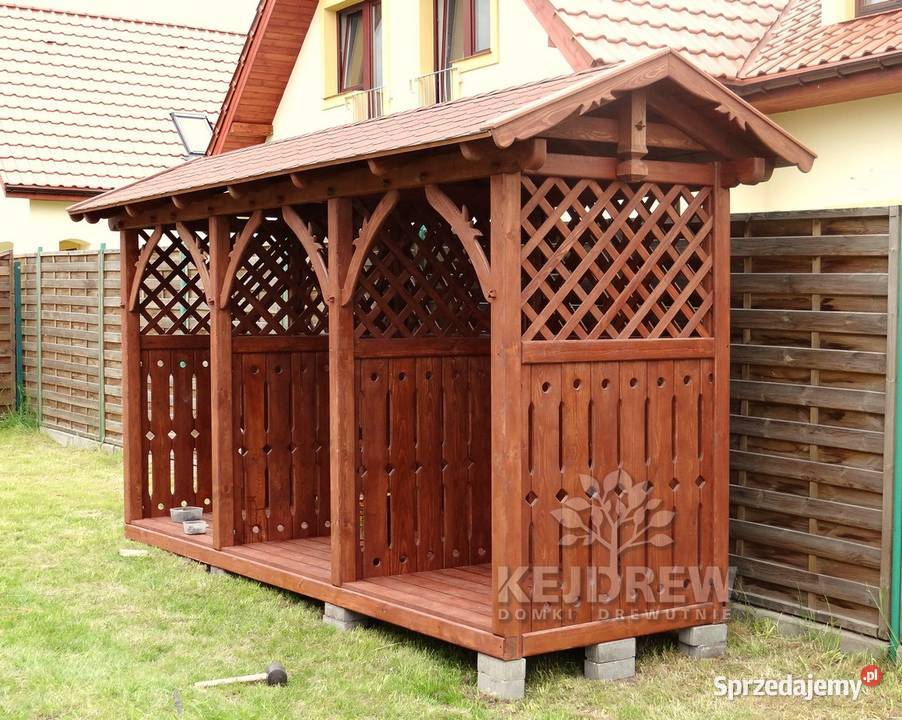Drewutnia na drewno wiata na drewno zadaszenie Architektura ogrodowa Piła Pierwsza