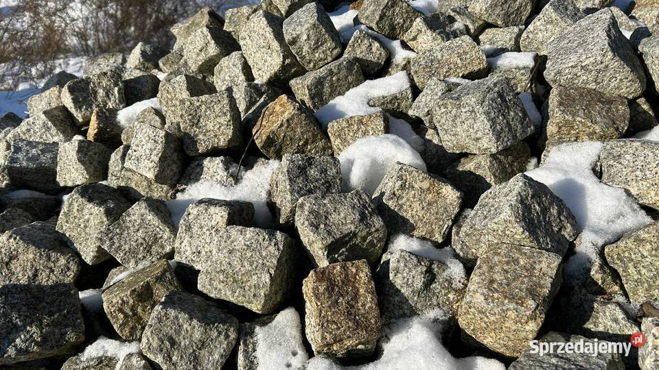 kostka granitowa szaro ruda łupana Pozostałe Łazy-Dąbrowa sprzedam