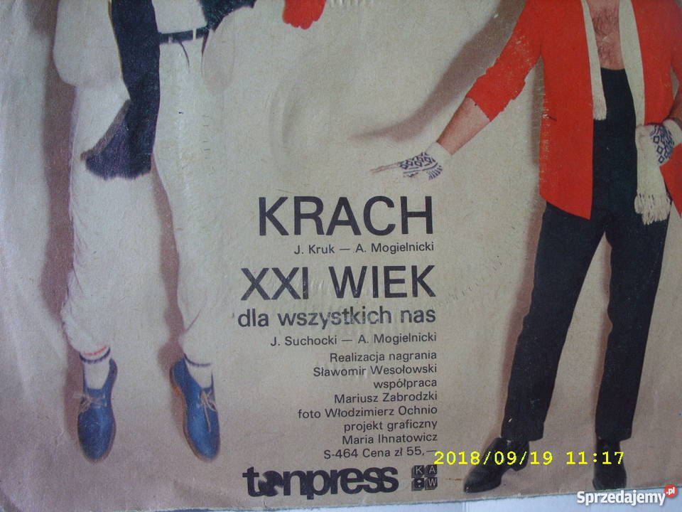 2 PLUS 1 KRACH XXI WIEK singiel winyl Wołów