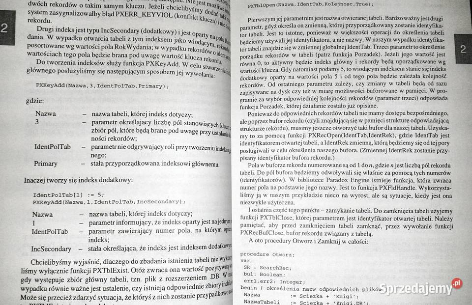 Biblioteka obslugi baz danych Poradnik Engine lubelskie sprzedam