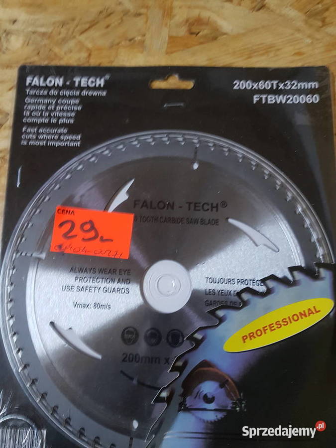 Tarcza widiowa do cięcia drewna Falon 200x32x60T wielkopolskie Głogowa sprzedam