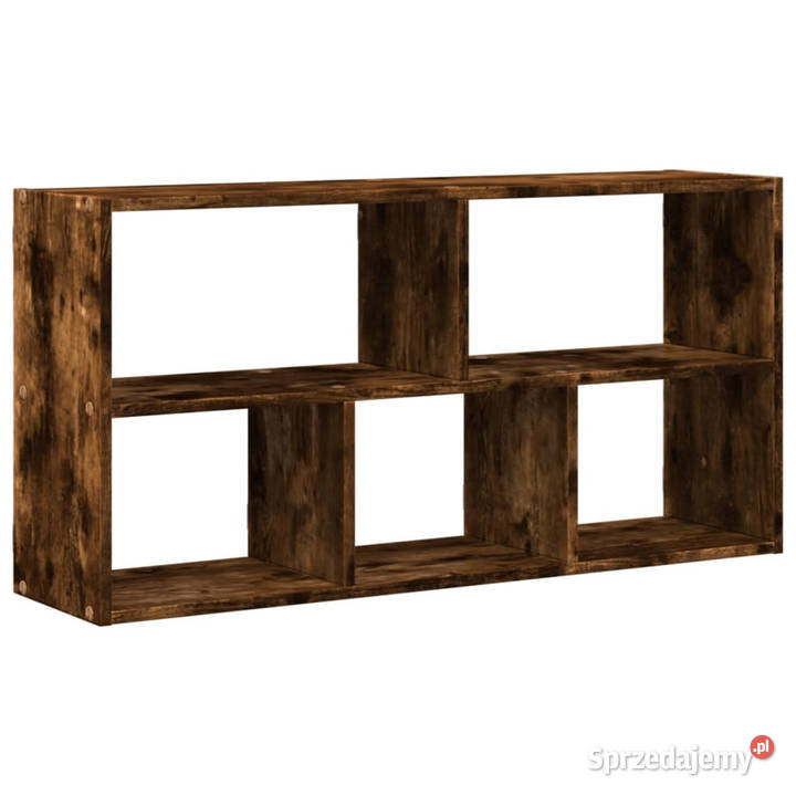 Półka ścienna przydymiony dąb 100x25x50 WM853276